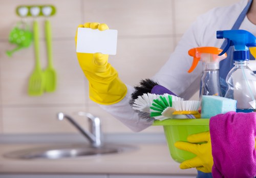 Detailed kitchen and cupboard cleaning in a Hammersmith property