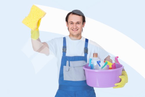 Detailed one-off cleaning tasks in a kitchen and bathroom setting