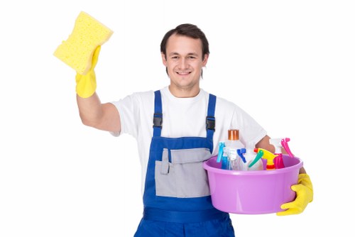 Professional carpet cleaning equipment in a Hammersmith home