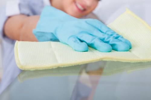 Deep cleaning carpets in a West London business reception area